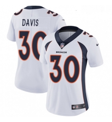 Womens Nike Denver Broncos 30 Terrell Davis Elite White NFL Jersey