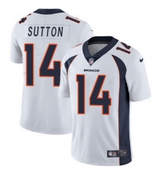 Nike Broncos #14 Courtland Sutton White Youth Stitched NFL Vapor Untouchable Limited Jersey