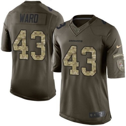 Nike Broncos #43 T J  Ward Green Youth Stitched NFL Limited Salute to Service Jersey