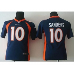 Youth Nike Denver Broncos #10 Emmanuel Sanders Blue Alternate Stitched NFL Jersey