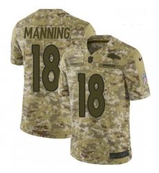 Youth Nike Denver Broncos 18 Peyton Manning Limited Camo 2018 Salute to Service NFL Jersey