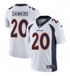 Youth Nike Denver Broncos 20 Brian Dawkins Elite White NFL Jersey