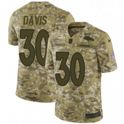 Youth Nike Denver Broncos 30 Terrell Davis Limited Camo 2018 Salute to Service NFL Jersey