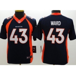 Youth Nike Denver Broncos #43 T.J. Ward Blue Alternate Stitched NFL Jersey