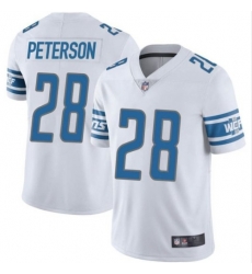 Men Detroit Lions 28 Adrian Peterson jersey white Vapor Limited Jersey