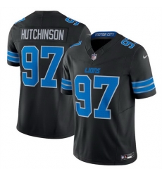 Men Detroit Lions 97 Aidan Hutchinson Black 2024 F U S E  2nd Alternate Vapor Limited Stitched Jersey