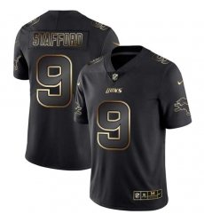 Nike Lions 9 Matthew Stafford Black Gold Vapor Untouchable Limited Jersey