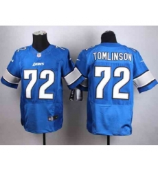 nike nfl jerseys detroit lions 72 tomlinson blue[Elite]