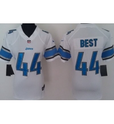 Women Nike Detroit Lions 44# Jahvid Best White Nike NFL Jerseys