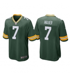 Men Green Bay Packers 7 Quay Walker Green Stitched Football Jerseyy