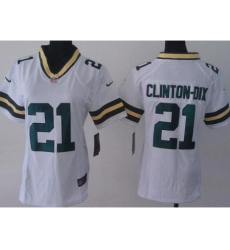 Women Nike Green Bay Packers 21 Ha Ha Clinton-Dix White NFL Jerseys