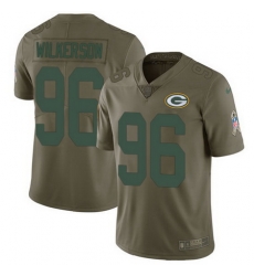 Nike Packers #96 Muhammad Wilkerson Olive Youth Stitched NFL Limited 2017 Salute to Service Jersey