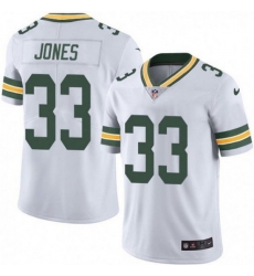 Youth Green Bay Packers 33 Aaron Jones White Vapor Untouchable Stitched Jersey 