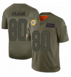 Youth Green Bay Packers 80 Jimmy Graham Limited Camo 2019 Salute to Service Football Jersey