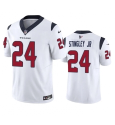 Men Houston Texans 24 Derek Stingley Jr  White 2023 F U S E Vapor Untouchable Stitched Football Jersey