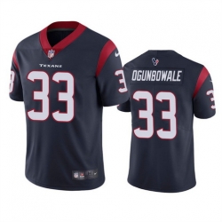 Men Houston Texans 33 Dare Ogunbowale Navy Vapor Untouchable Limited Stitched Jersey