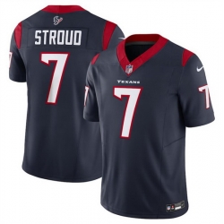 Men Houston Texans 7 C J  Stroud Navy 2023 F U S E Vapor Untouchable Stitched Football Jersey