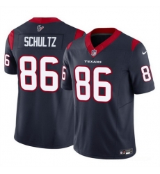 Men Houston Texans 86 Dalton Schultz Navy 2023 F U S E Vapor Untouchable Stitched Football Jersey