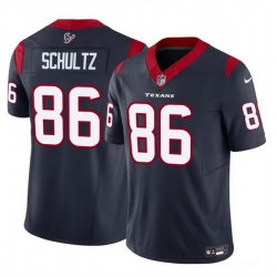 Men Houston Texans 86 Dalton Schultz Navy 2023 F U S E Vapor Untouchable Stitched Football Jersey