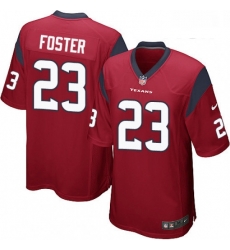 Men Nike Houston Texans 23 Arian Foster Game Red Alternate NFL Jersey