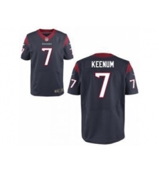 Nike Houston Texans 7 Case Keenum Blue Elit NFL Jersey