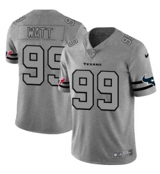 Nike Texans 99 J J  Watt 2019 Gray Gridiron Gray Vapor Untouchable Limited Jersey