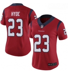 Texans #23 Carlos Hyde Red Alternate Women Stitched Football Vapor Untouchable Limited Jersey 2