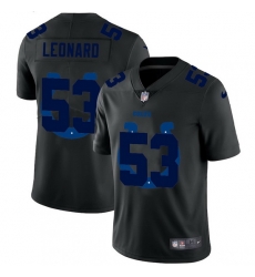 Indianapolis Colts 53 Darius Leonard Men Nike Team Logo Dual Overlap Limited NFL Jersey Black