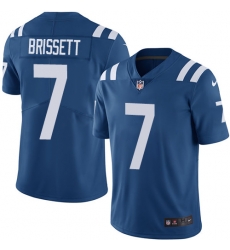 Youth Nike Colts #7 Jacoby Brissett Royal Blue Team Color Stitched NFL Vapor Untouchable Limited Jersey