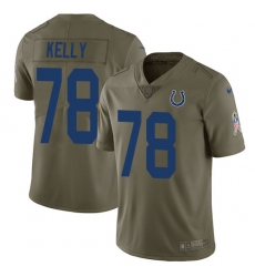 Youth Nike Colts #78 Ryan Kelly Olive Stitched NFL Limited 2017 Salute to Service Jersey