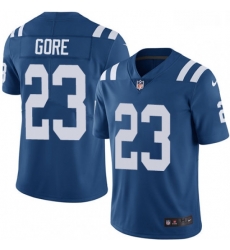 Youth Nike Indianapolis Colts 23 Frank Gore Royal Blue Team Color Vapor Untouchable Limited Player NFL Jersey