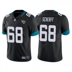 Men Jacksonville Jaguars 68 Brandon Scherff Black Vapor Untouchable Limited Stitched Jersey