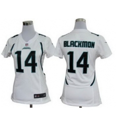 Women Nike Jacksonville Jaguars 14# Justin Blackmon White Nike NFL Jerseys