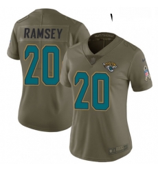 Womens Nike Jacksonville Jaguars 20 Jalen Ramsey Limited Olive 2017 Salute to Service NFL Jersey