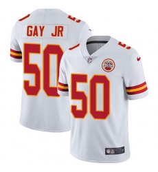 Nike Chiefs 50 Willie Gay Jr  White Men Stitched NFL Vapor Untouchable Limited Jersey