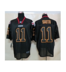 Nike Kansas City Chiefs 11 Alex Smith Black Elite Lights Out NFL Jersey