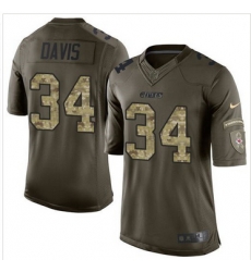 Nike Kansas City Chiefs #34 Knile Davis Green Men 27s Stitched NFL Limited Salute to Service Jersey