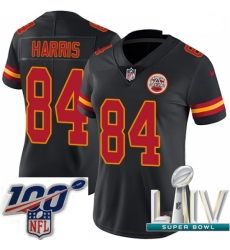 2020 Super Bowl LIV Women Nike Kansas City Chiefs #84 Demetrius Harris Limited Black Rush Vapor Untouchable NFL Jersey