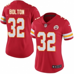 Women Kansas City Chiefs 32 Nick Bolton Red Vapor Stitched Jersey