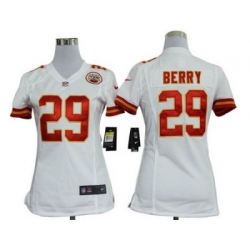 Women Nike Kansas City Chiefs 29# Berry White Jersey