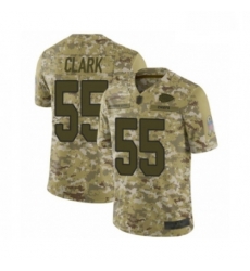 Youth Kansas City Chiefs 55 Frank Clark Limited Camo 2018 Salute to Service Football Jersey