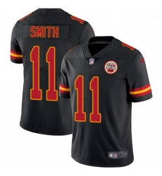 Youth Nike Kansas City Chiefs 11 Alex Smith Limited Black Rush Vapor Untouchable NFL Jersey