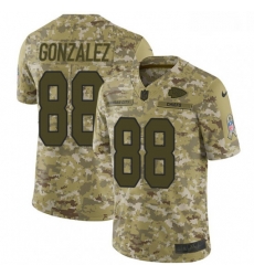 Youth Nike Kansas City Chiefs 88 Tony Gonzalez Limited Camo 2018 Salute to Service NFL Jersey