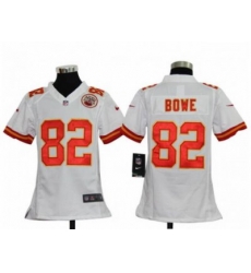 Youth Nike NFL Kansas City Chiefs #82 Dwayne Bowe white Jerseys