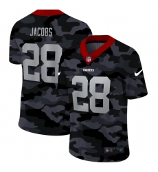 Las Vegas Raiders 28 Josh Jacobs Men Nike 2020 Black CAMO Vapor Untouchable Limited Stitched NFL Jersey