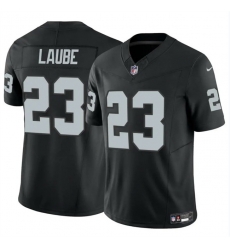 Men Las Vegas Raiders 23 Dylan Laube Black 2024 F U S E Vapor Stitched Football Jersey