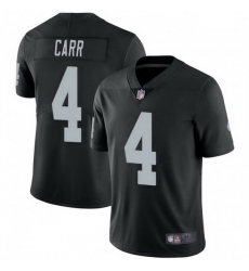 Men Las Vegas Raiders 4 Derek Carr Black Vapor Untouchable Limited Jersey