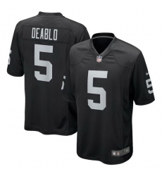 Men Las Vegas Raiders 5 Divine Deablo Vapor Limited Black Jersey