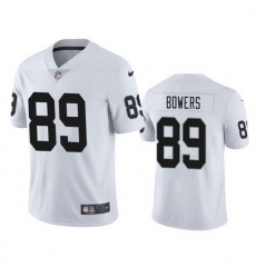 Men Las Vegas Raiders 89 Brock Bowers White 2024 Draft Vapor Stitched Football Jersey