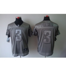 Nike Oakland Raiders 3 Carson Palmer Grey Elite Shadow NFL Jersey